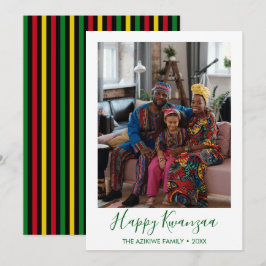 Kwanzaa fotokort för Helgdag Julkort