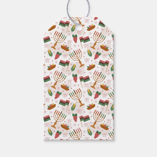Kwanzaa Gift Märkres Presentetikett (Framsidan)
