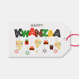 Kwanzaa Gift Märkres Presentetikett