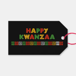 Kwanzaa Gift Märkres Presentetikett