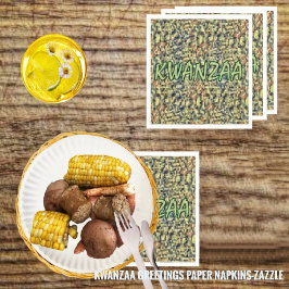 Kwanzaa Hälsning Pappersservett