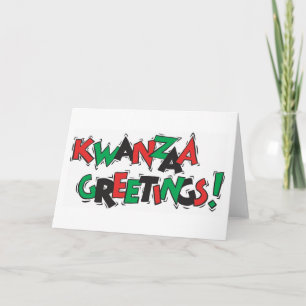 Kwanzaa hälsningar helgkort