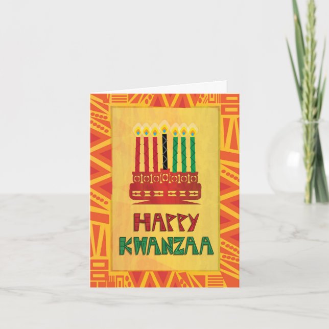 Kwanzaa hälsningskort - Enhet och fred Helgkort (Framsida)