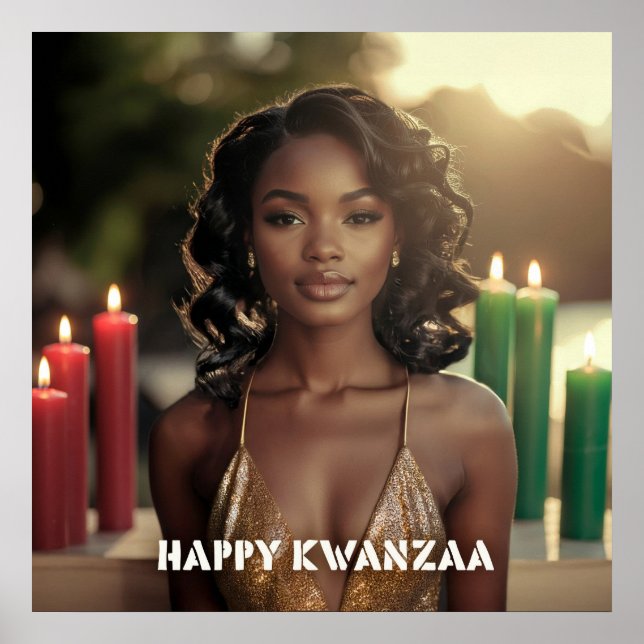 KWANZAA - HAPPY KWANZAA -  POSTER (Framsidan)