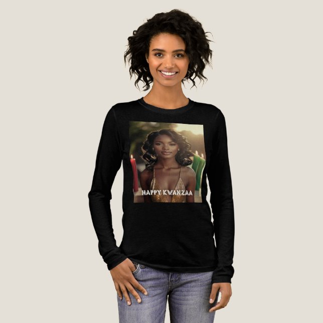 KWANZAA - HAPPY KWANZAA -  T SHIRT (Hel framsida)