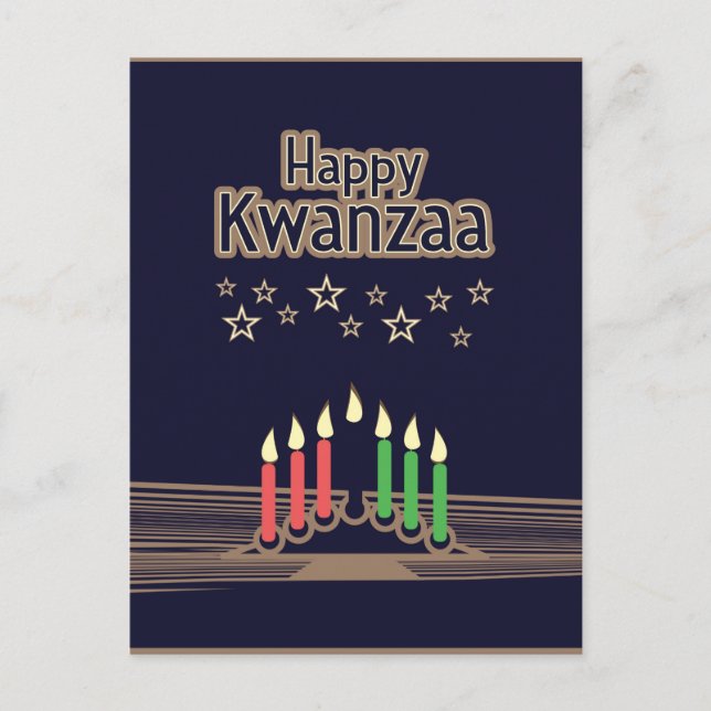 Kwanzaa Helg Vykort (Framsida)