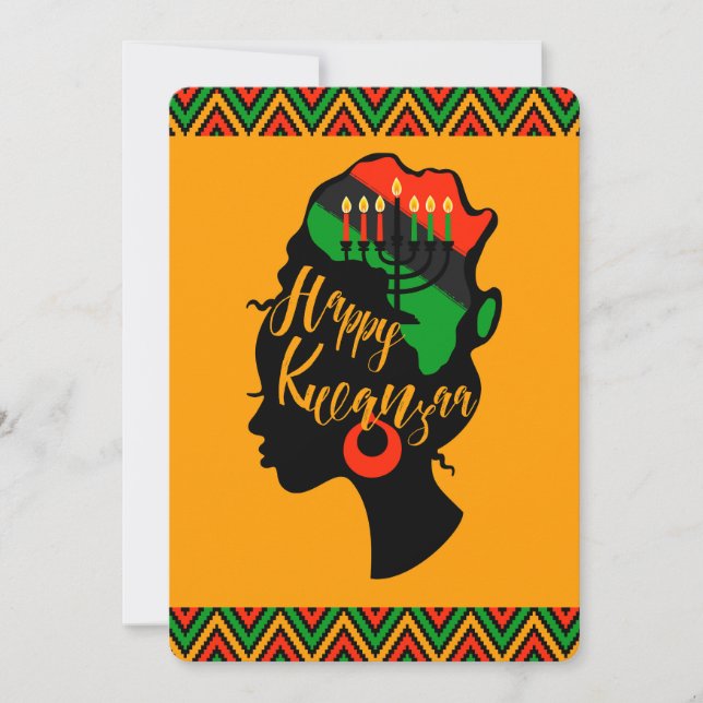 Kwanzaa Helgdag Card Julkort (Framsida)
