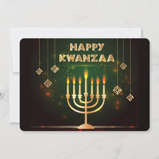Kwanzaa Helgdag Card Julkort (Framsida)