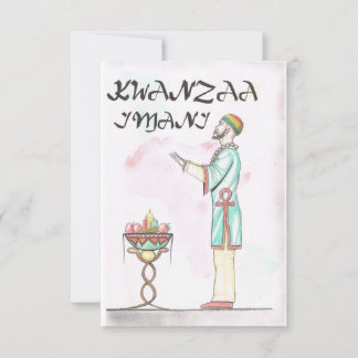 Kwanzaa-Helgdag Tack Kort
