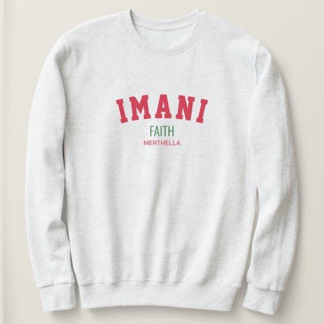 Kwanzaa IMANI Faith Personlig T Shirt (Design framsida)