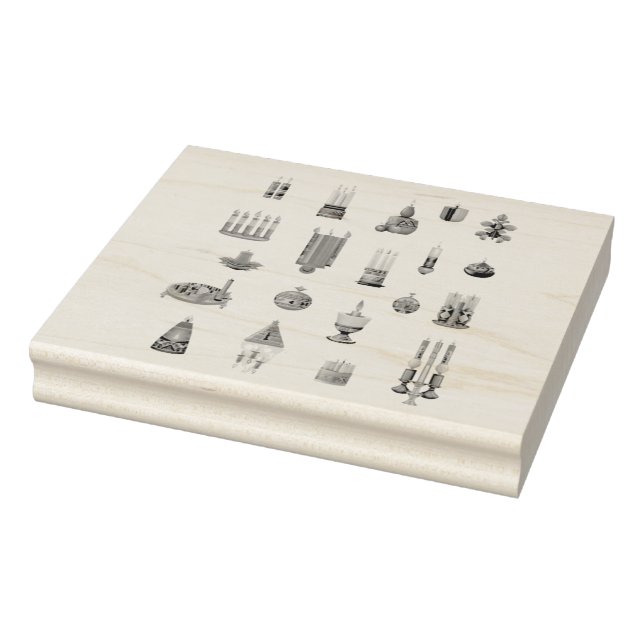 Kwanzaa inspirerade mönster Wood Art Frimärke Stämpel (Stämpel)