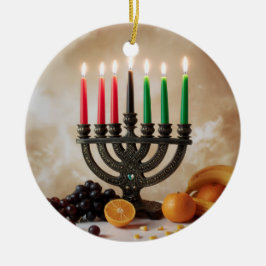 KWANZAA JULGRANSPRYDNAD KERAMIK