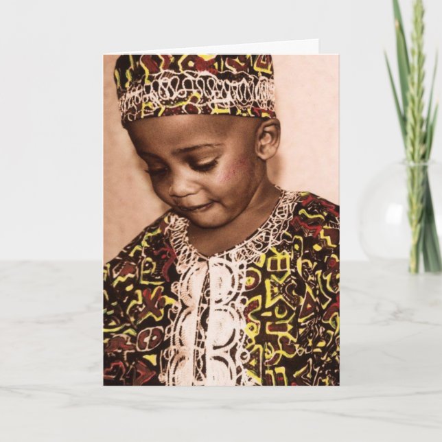 Kwanzaa kärlek & nåd helgkort (Framsida)