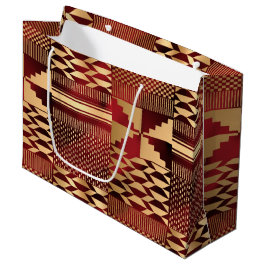 Kwanzaa Kente Print (Red/Guld)