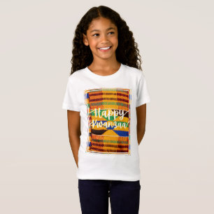 Kwanzaa Kids Kente Trasa Inspired Helgdag Shirt T Shirt