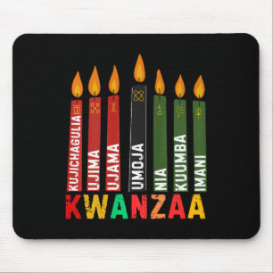 Kwanzaa Kinara Lycklig Kwanz sju principer Musmatta