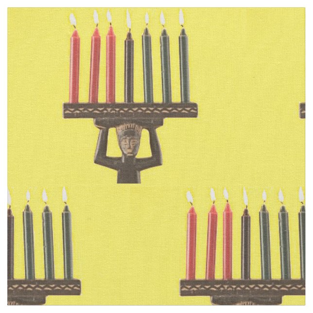 Kwanzaa Kinara  Tyg (Närbild)