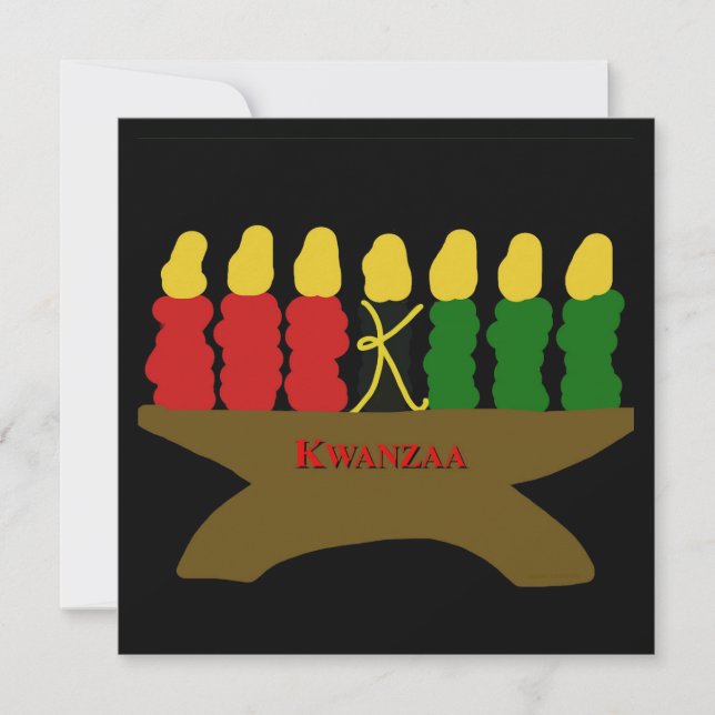 Kwanzaa-konst Anteckningskort (Framsida)