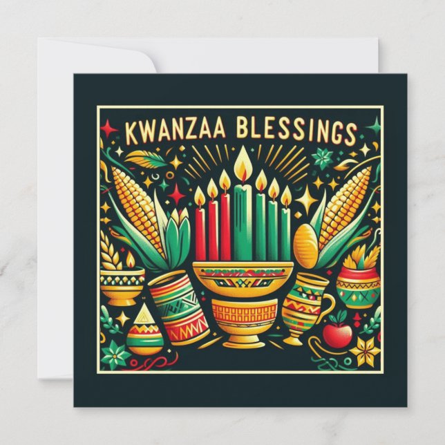 Kwanzaa  kort (Framsida)