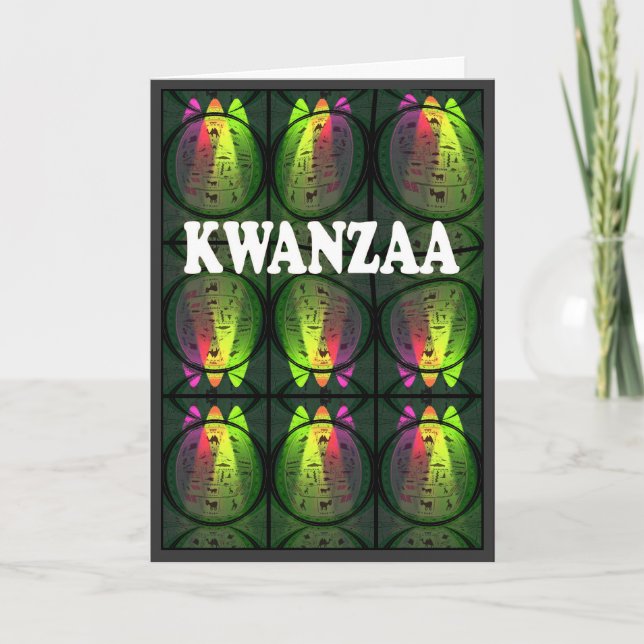 Kwanzaa-kort Helgkort (Framsida)