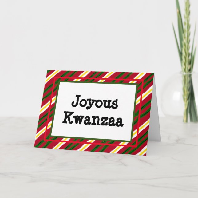 Kwanzaa-kort - Joyous #11 Helgkort (Framsida)