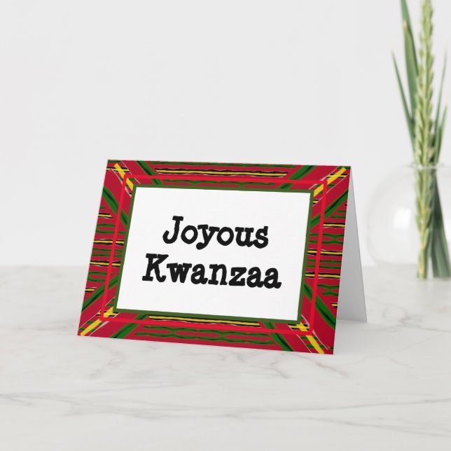 Kwanzaa-kort - Joyous #12 Helgkort (Framsida)