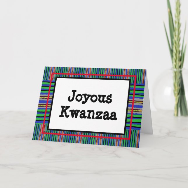 Kwanzaa-kort - Joyous #13 Helgkort (Framsida)