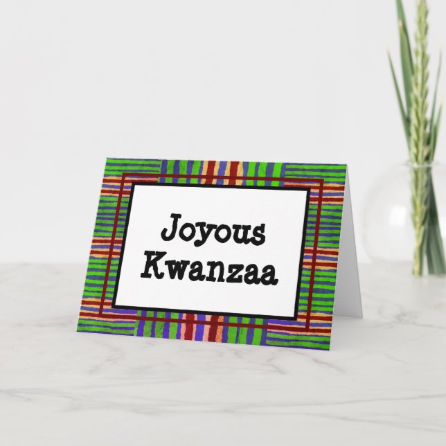 Kwanzaa-kort - Joyous #14 Helgkort (Framsida)