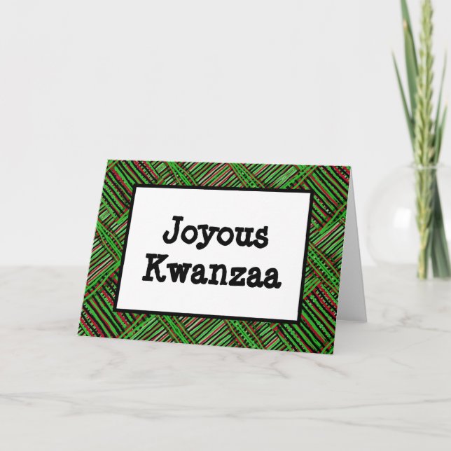 Kwanzaa-kort - Joyous #1 Helgkort (Framsida)