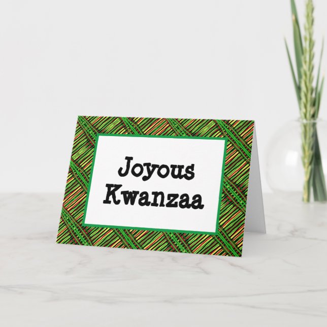 Kwanzaa-kort - Joyous #2 Helgkort (Framsida)
