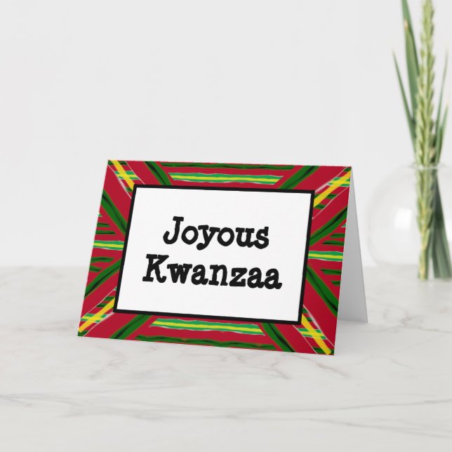 Kwanzaa-kort - Joyous #4 Helgkort (Framsida)