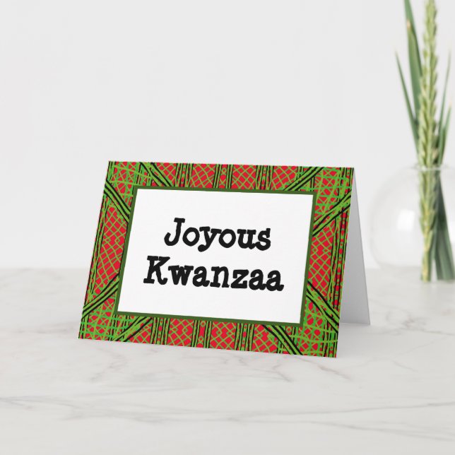Kwanzaa-kort - Joyous #7 Helgkort (Framsida)