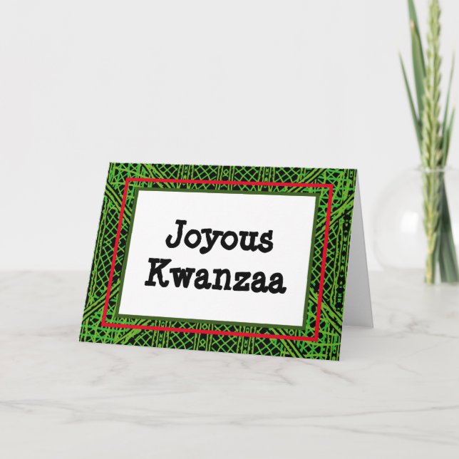 Kwanzaa-kort - Joyous #8 Helgkort (Framsida)