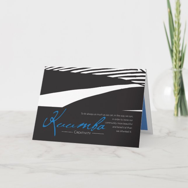 Kwanzaa kort Kuumba (Framsida)