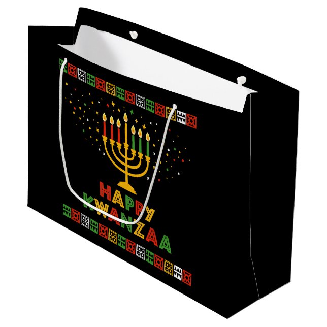 Kwanzaa Large Gift Bag (Framsidan Vinklad)