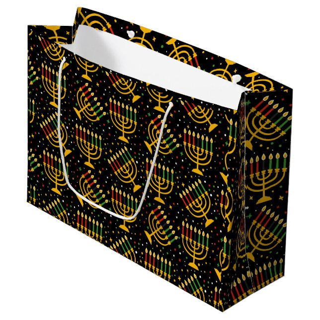 Kwanzaa Large Gift Bag (Framsidan Vinklad)