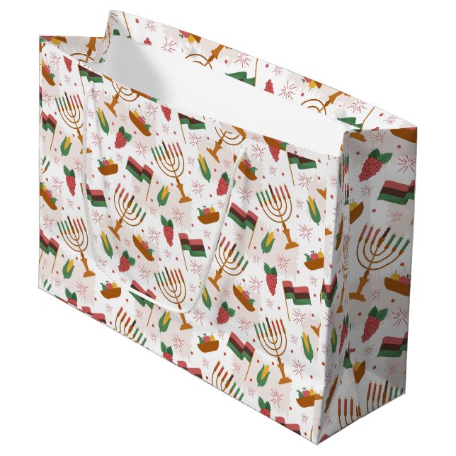 Kwanzaa Large Gift Bag (Framsidan Vinklad)