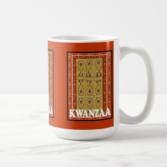 Kwanzaa mugg, traditionell symbolism kaffemugg (Höger)