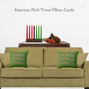 Kwanzaa - Multi Dekorativ kudde