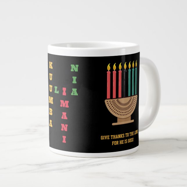 KWANZAA Nguzo Saba Crossword Jumbo Mugg (Framsida höger)