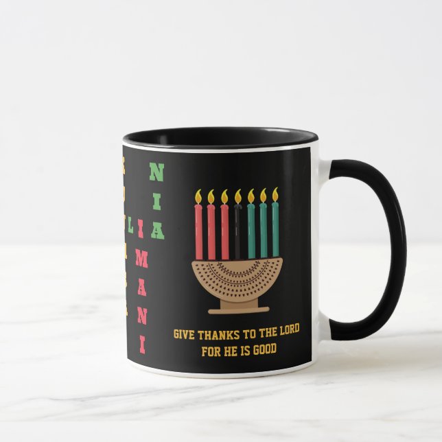 KWANZAA Nguzo Saba Crossword Mugg (Höger)