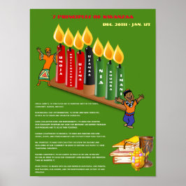 KWANZAA Poster 7 principer, symboler