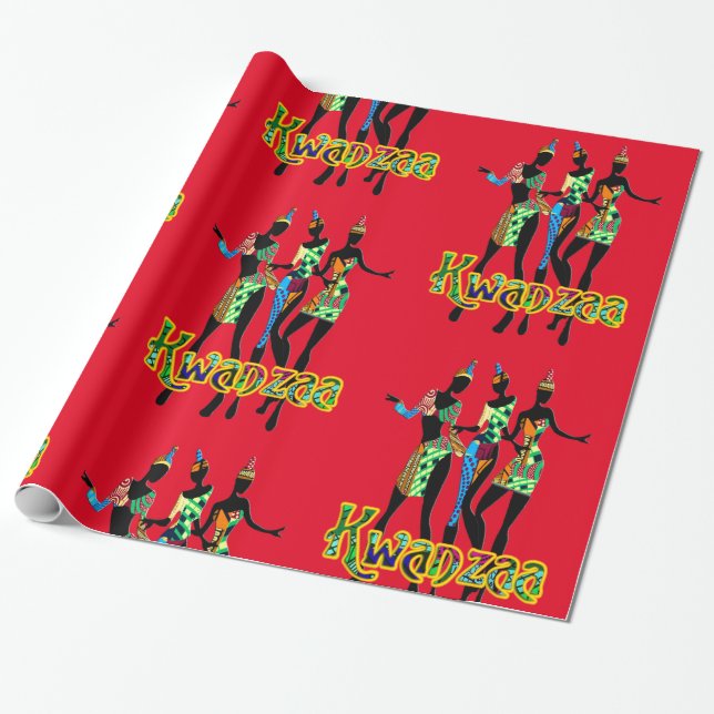Kwanzaa Presentpapper (Utrullad)