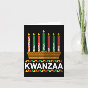 Kwanzaa Principer Kwanzaa Ljus Kinara Pan Afri Kort