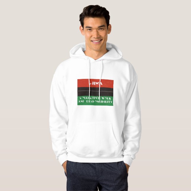 Kwanzaa Principles Ujima Hoodie (Hel framsida)