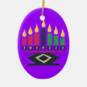 KWANZAA prydnad Julgransprydnad Keramik