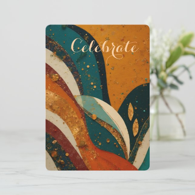 Kwanzaa-semesterens elegans  julkort (Stående Fram)