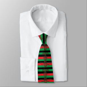 Kwanzaa Seven Principles Red Gren Black Slips