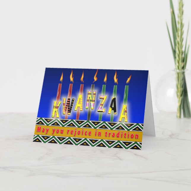 Kwanzaa själ helgkort (Framsida)