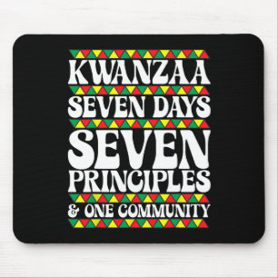 Kwanzaa sju dagar sju principer en gemenskap musmatta